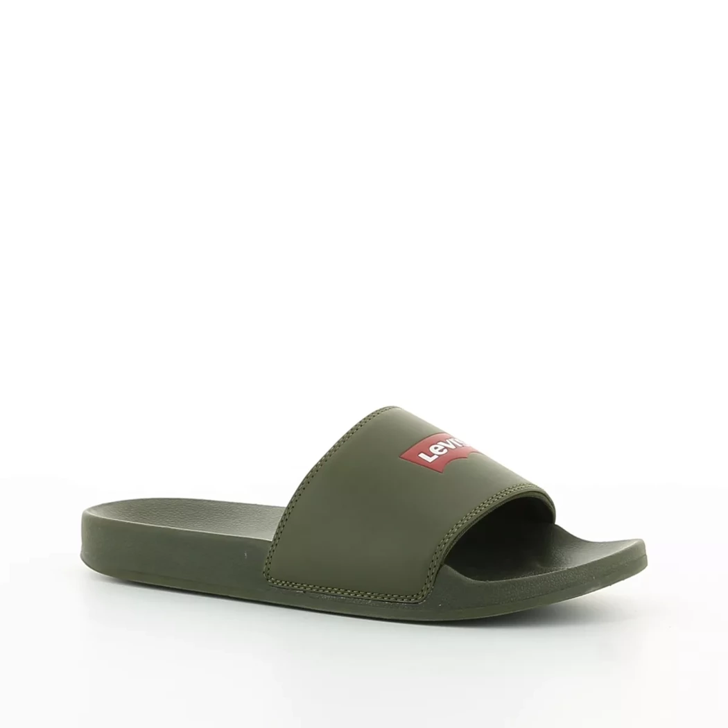 Image (1) de la chaussures Levi's - Tongs et Plage Vert en Caoutchouc