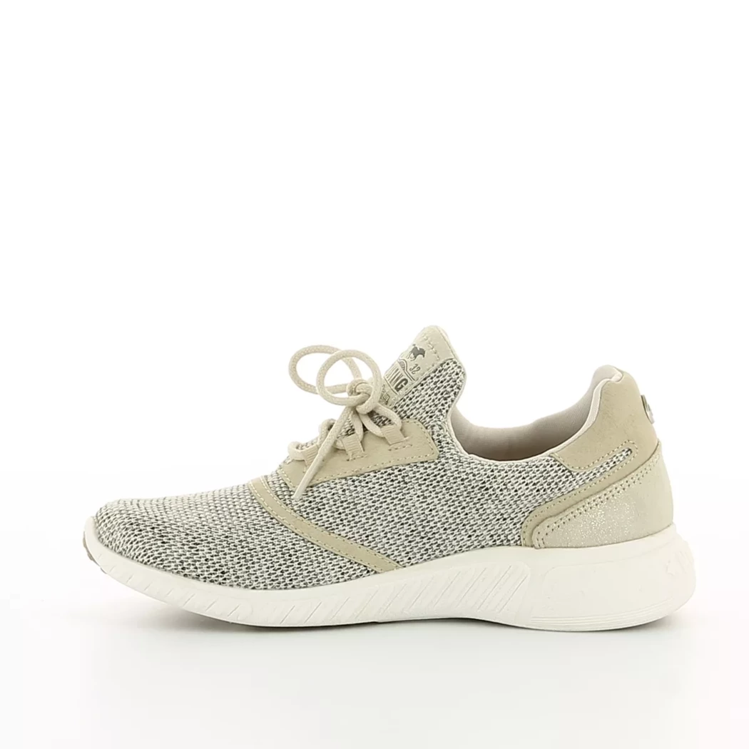 Image (4) de la chaussures Mustang - Baskets Beige en Textile