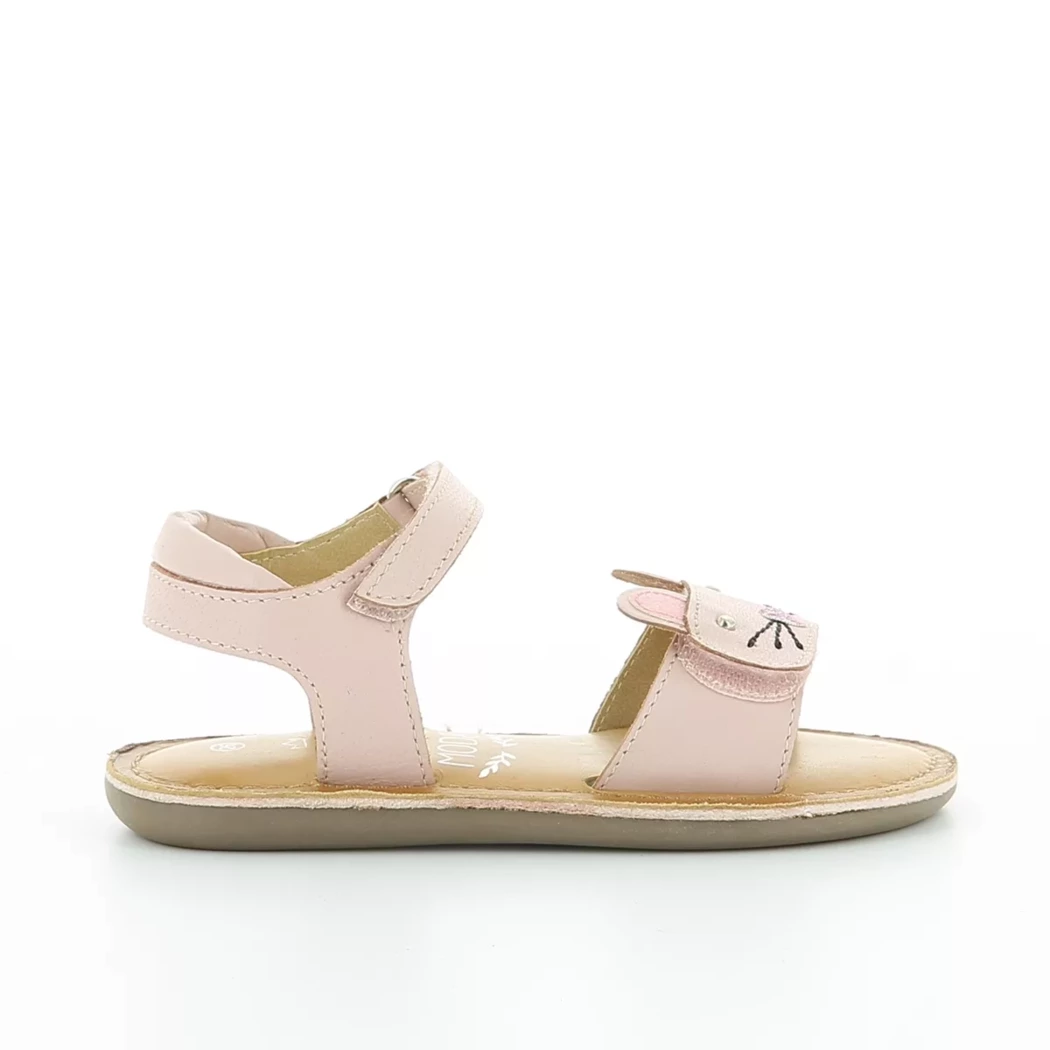 Image (2) de la chaussures Mod8 - Sandales et Nu-Pieds Rose en Cuir