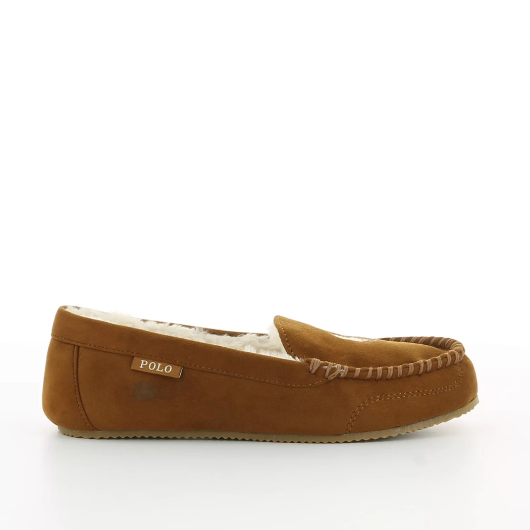 Image (2) de la chaussures Ralph Lauren - Pantoufles et Chaussons Cuir naturel / Cognac en Cuir nubuck