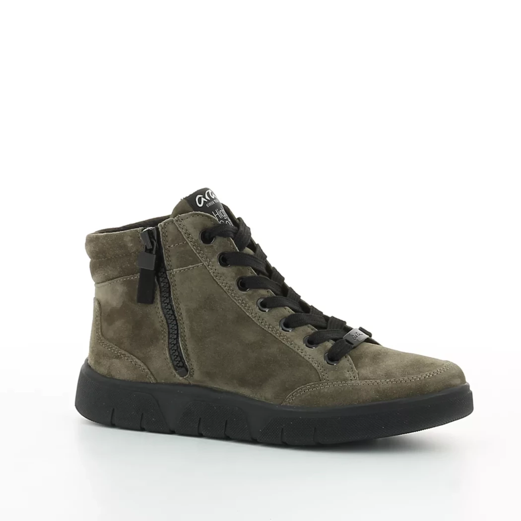 Image (1) de la chaussures Ara - Bottines Taupe en Cuir nubuck