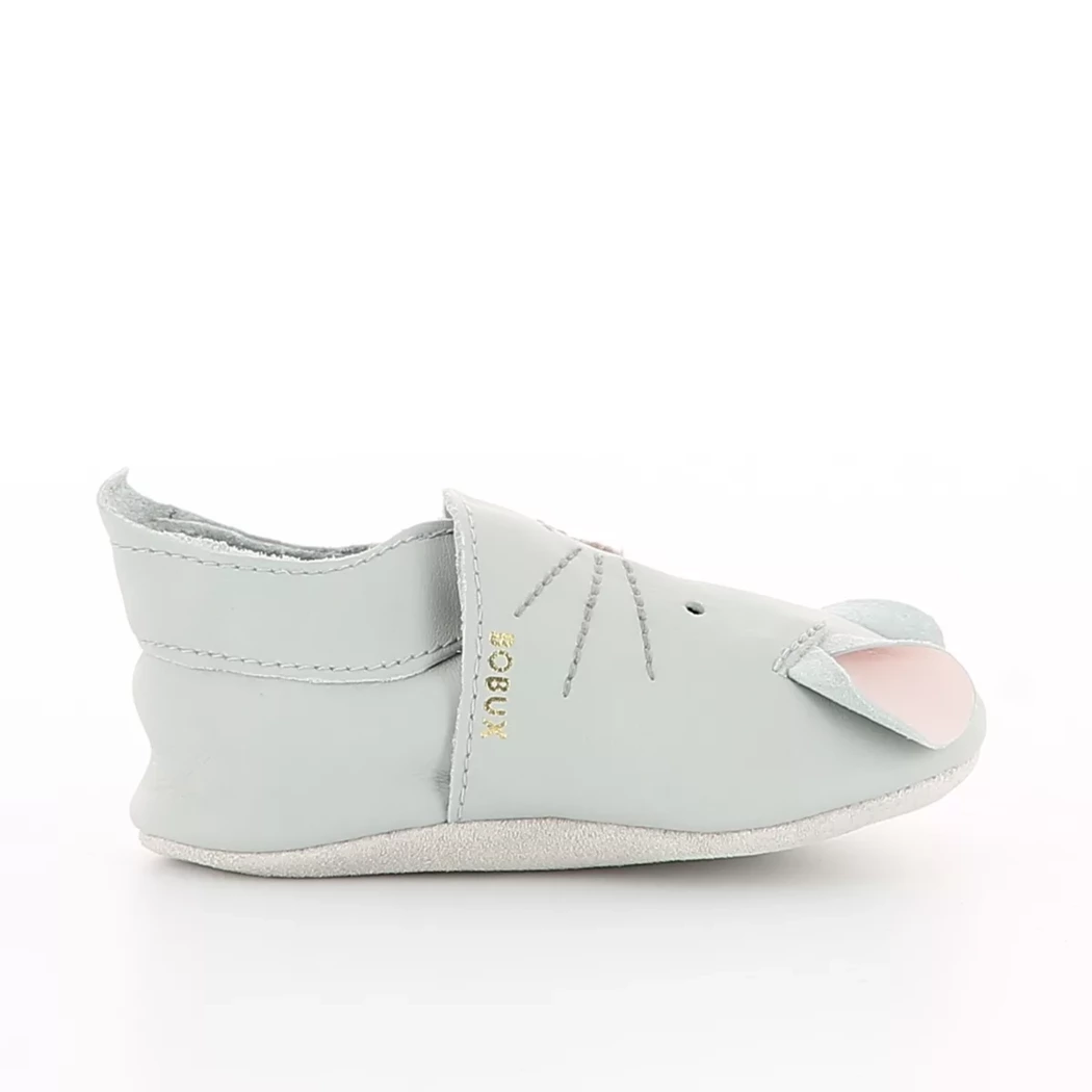 Image (2) de la chaussures Bobux - Chaussons bébé Gris en Cuir