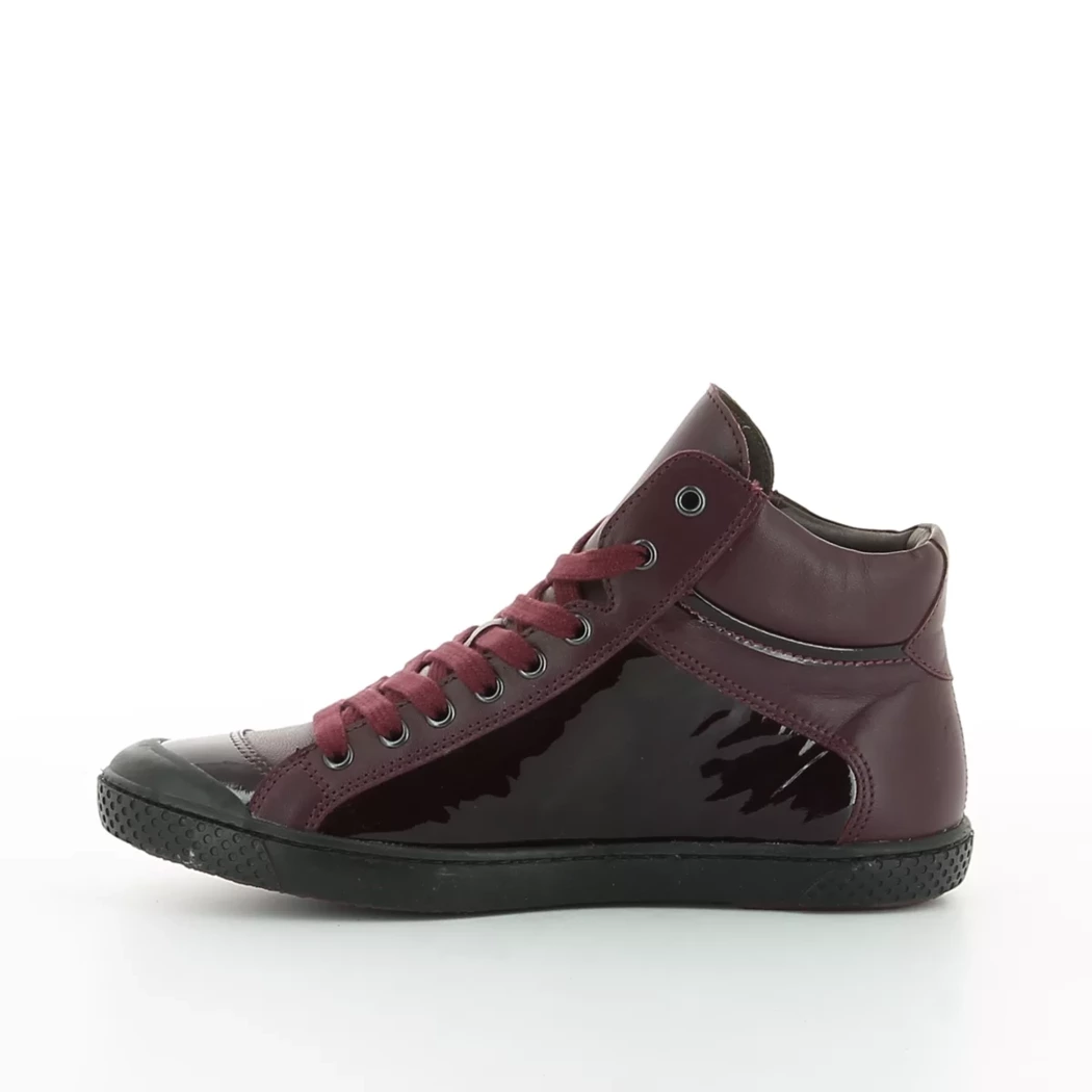 Image (4) de la chaussures Foot light - Bottines Bordeaux en Cuir vernis