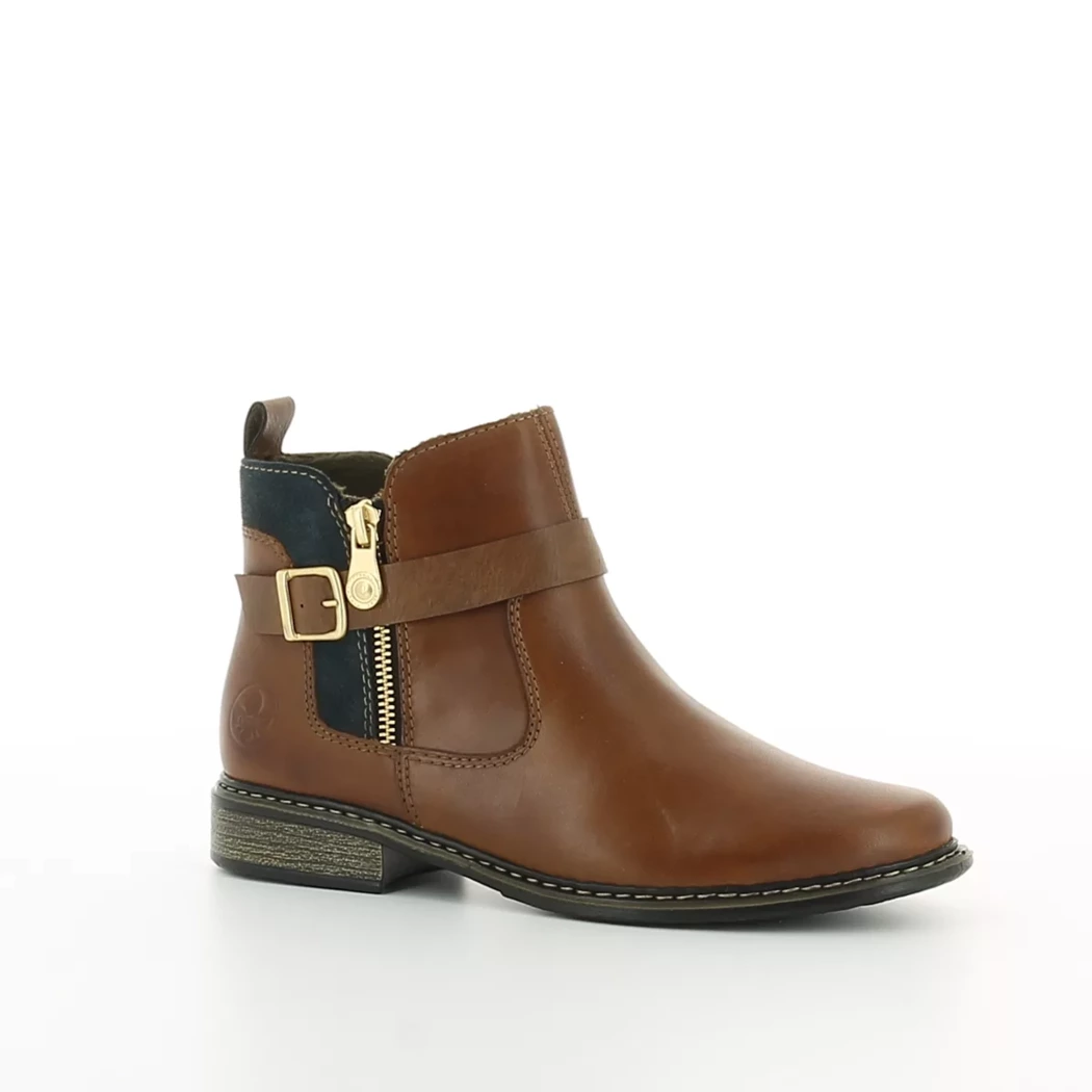 Image (1) de la chaussures Rieker - Boots Cuir naturel / Cognac en Cuir