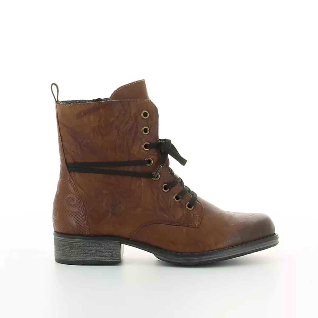 Image (2) de la chaussures Rieker - Bottines Cuir naturel / Cognac en Cuir