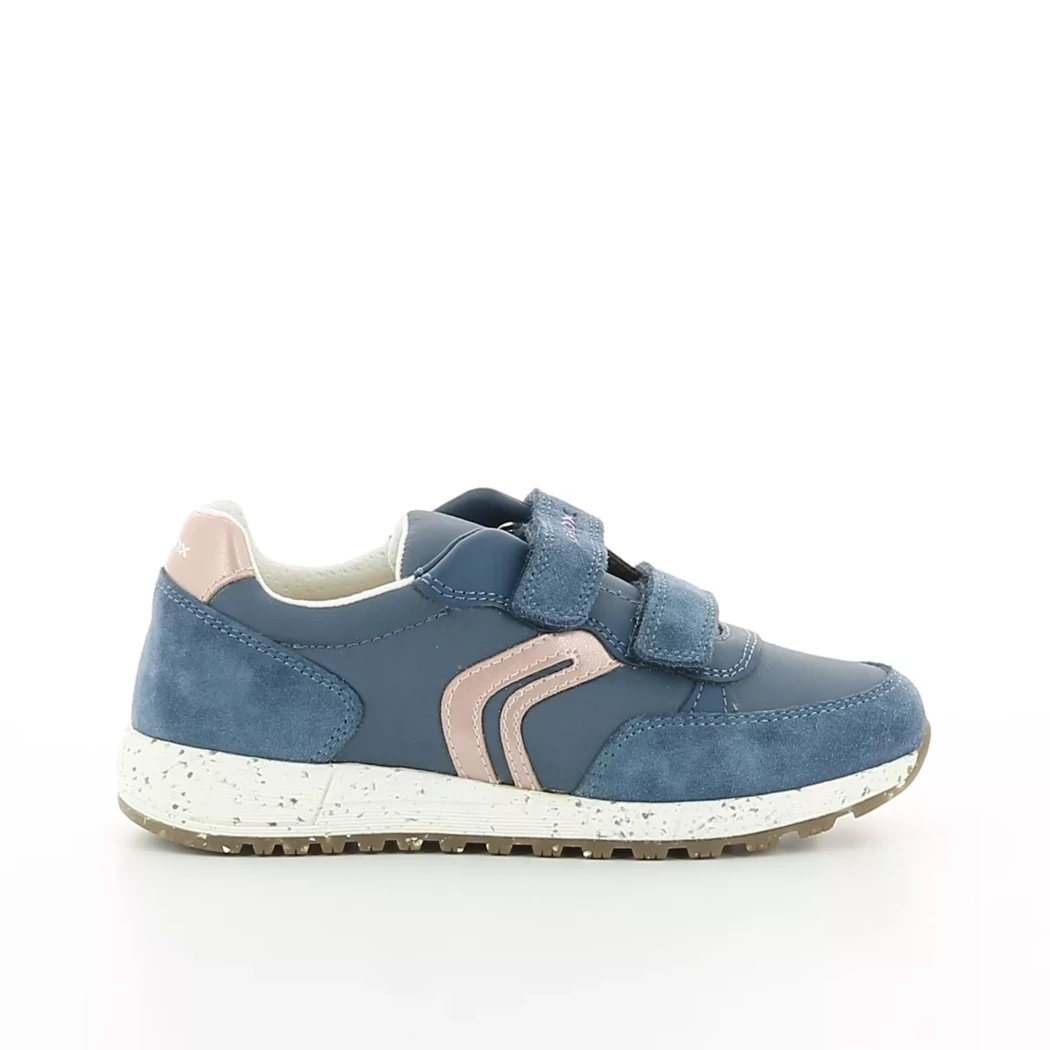 Image (2) de la chaussures Geox - Baskets Bleu en Cuir nubuck