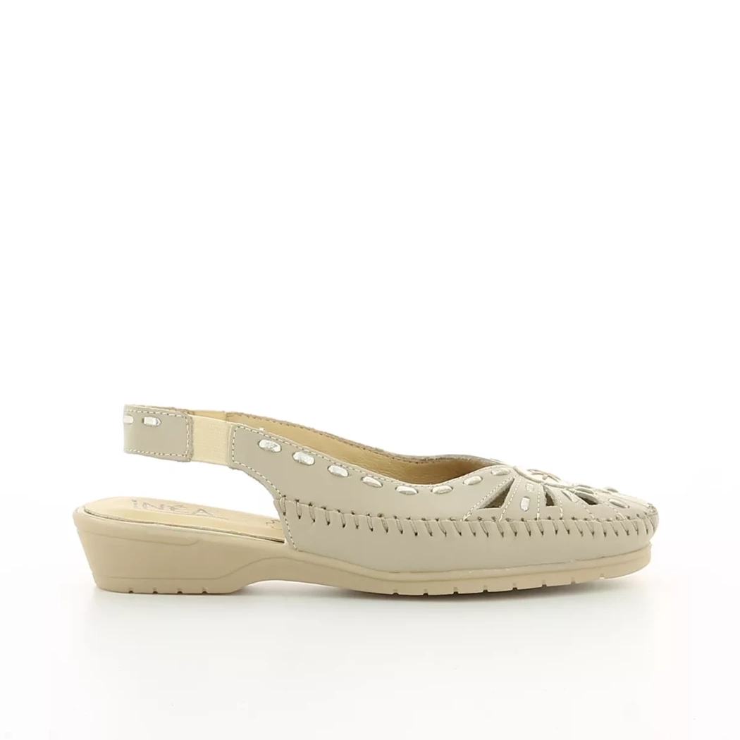 Image (2) de la chaussures Inea - Escarpins Beige en Cuir