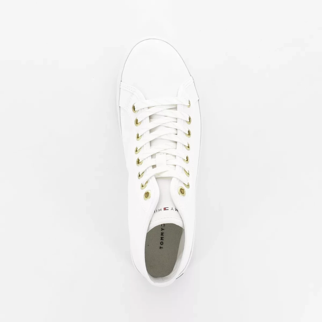 Image (6) de la chaussures Tommy Hilfiger - Baskets Blanc en Textile