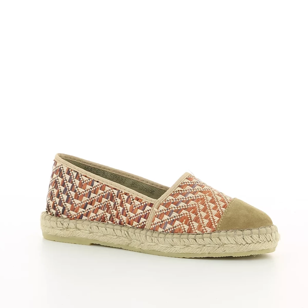 Image (1) de la chaussures Ctwlk - Espadrilles Taupe en Textile