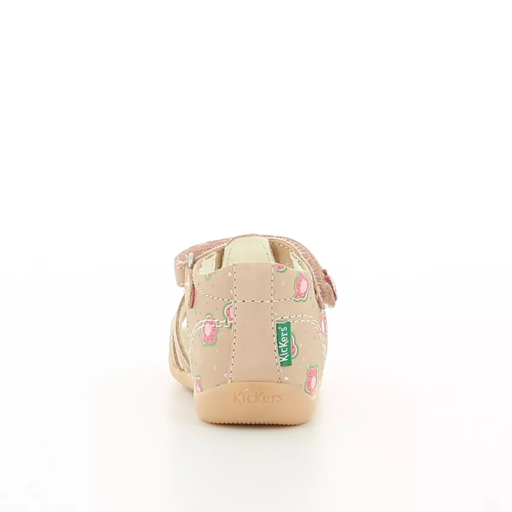 Image (3) de la chaussures Kickers - Sandales et Nu-Pieds Rose en Cuir nubuck