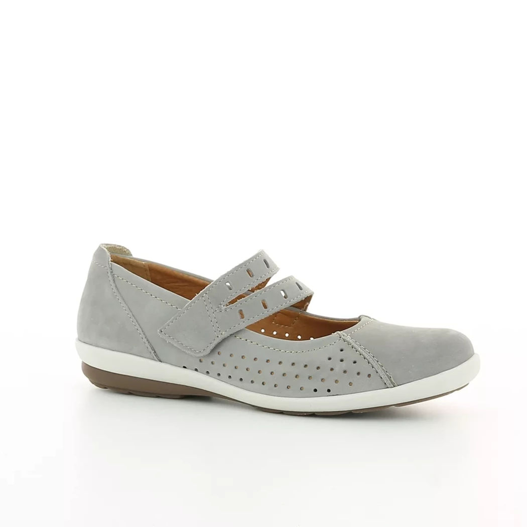 Image (1) de la chaussures Sens - Ballerines Gris en Cuir nubuck