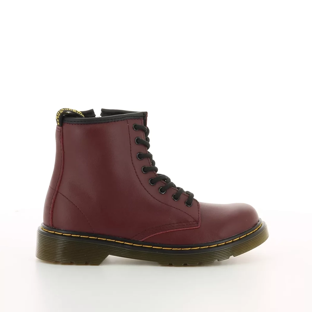 Image (2) de la chaussures Dr. Martens - Bottines Rouge en Cuir