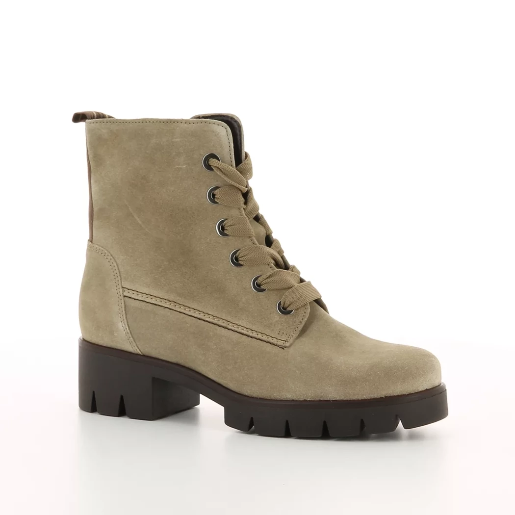 Image (1) de la chaussures Gabor - Bottines Beige en Cuir nubuck