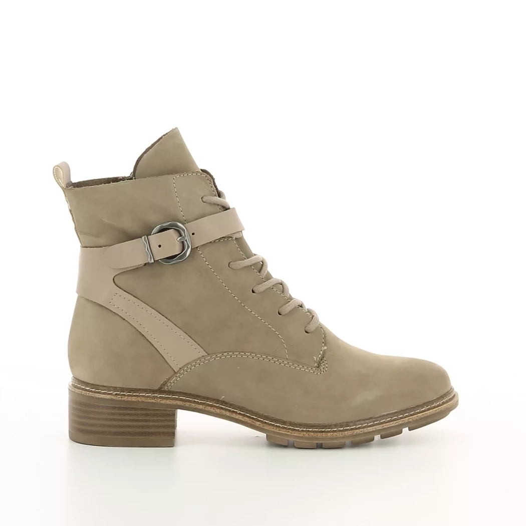 Image (2) de la chaussures Tamaris - Bottines Taupe en Cuir nubuck