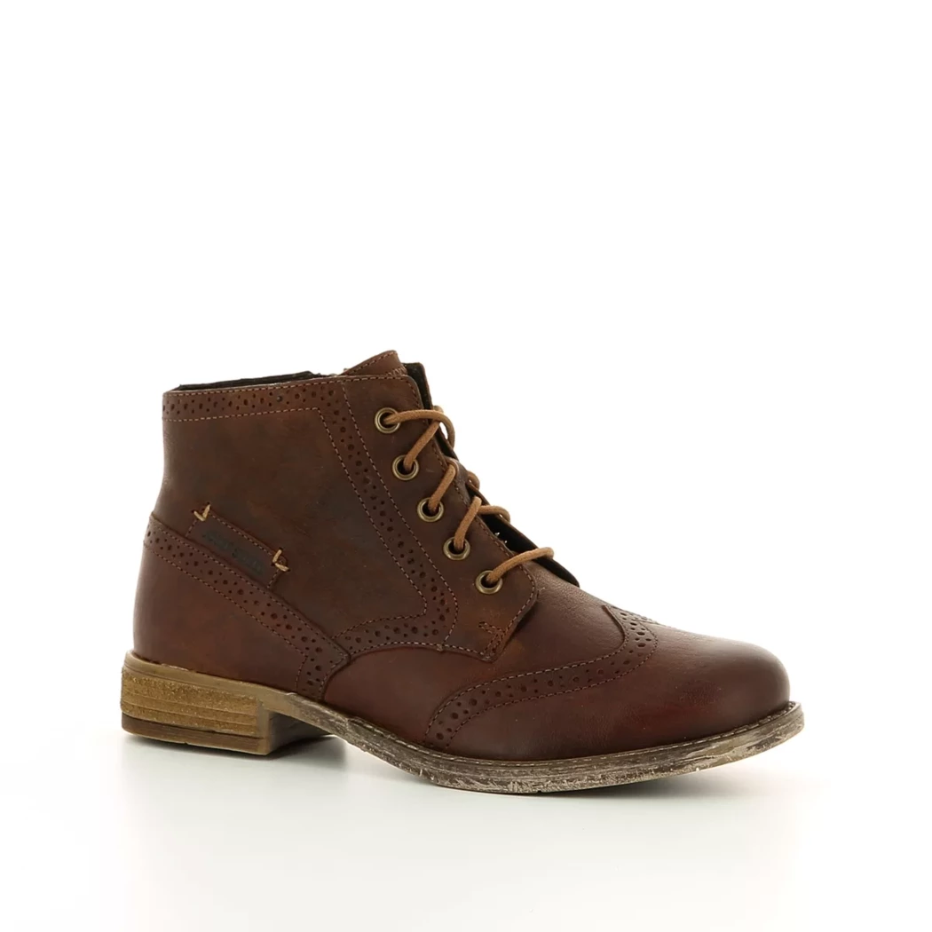 Image (1) de la chaussures Josef Seibel - Bottines Cuir naturel / Cognac en Cuir