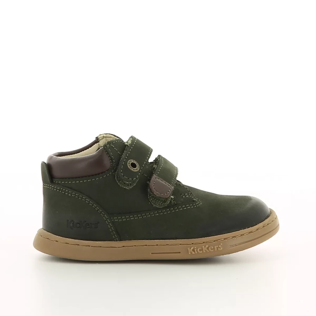 Image (2) de la chaussures Kickers - Bottines Vert en Cuir nubuck