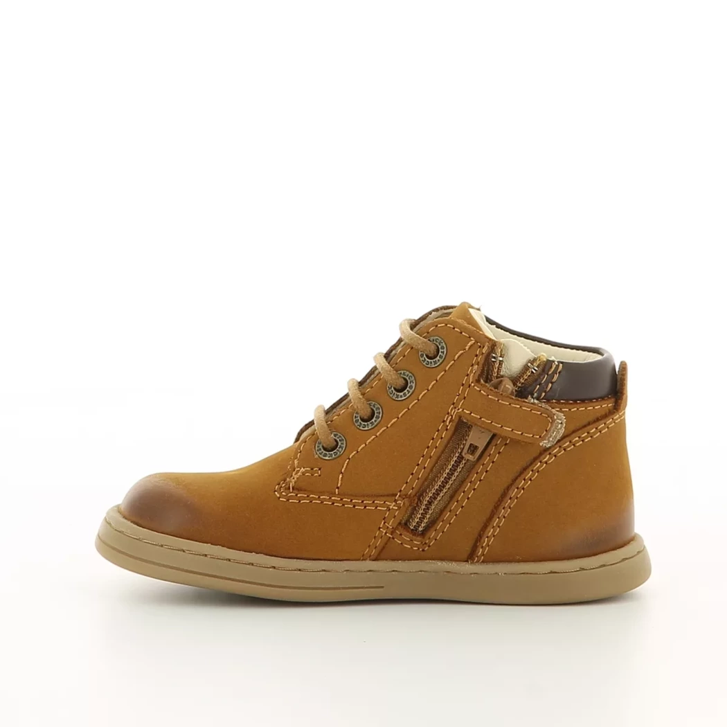 Image (4) de la chaussures Kickers - Bottines Cuir naturel / Cognac en Cuir nubuck