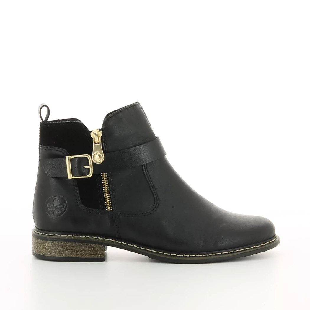 Image (2) de la chaussures Rieker - Boots Noir en Cuir