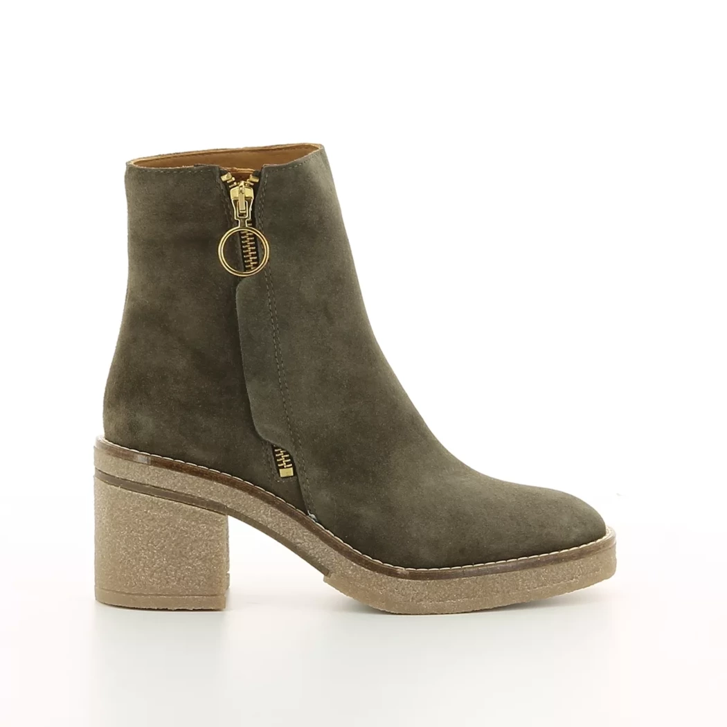 Image (2) de la chaussures Alpe - Boots Vert en Cuir nubuck