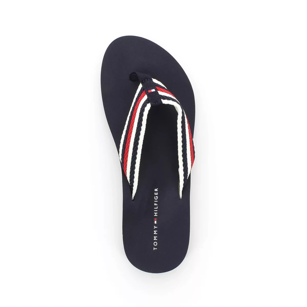 Image (6) de la chaussures Tommy Hilfiger - Tongs et Plage Bleu en Textile