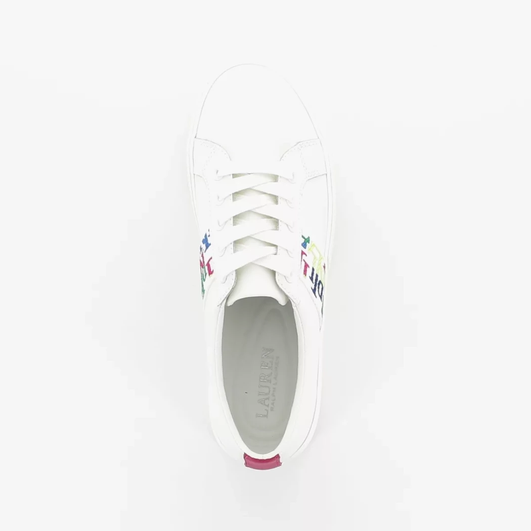 Image (6) de la chaussures Ralph Lauren - Baskets Blanc en Cuir