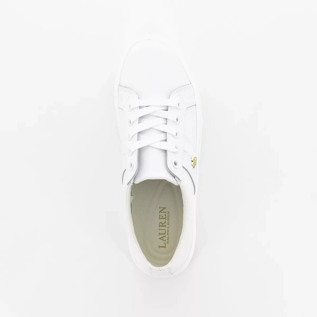 Image (6) de la chaussures Ralph Lauren - Baskets Blanc en Cuir