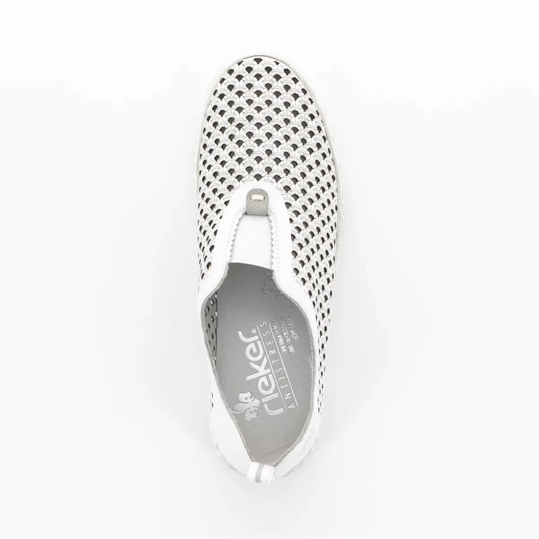 Image (6) de la chaussures Rieker - Mocassins Gris en Cuir