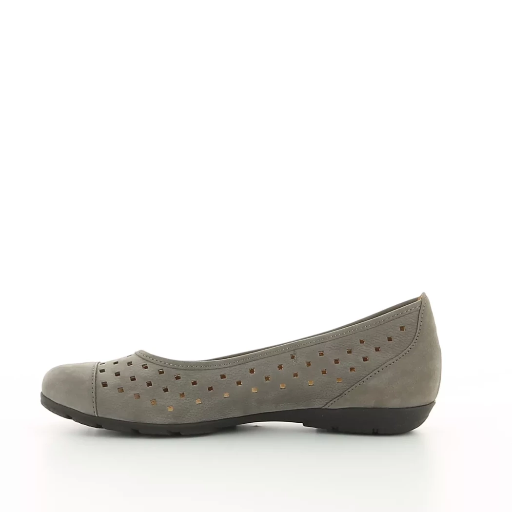 Image (4) de la chaussures Gabor - Ballerines Taupe en Cuir nubuck