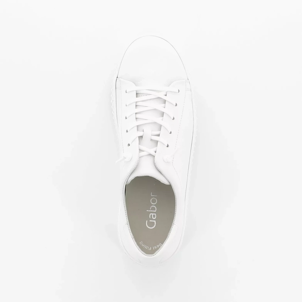 Image (6) de la chaussures Gabor - Baskets Blanc en Cuir