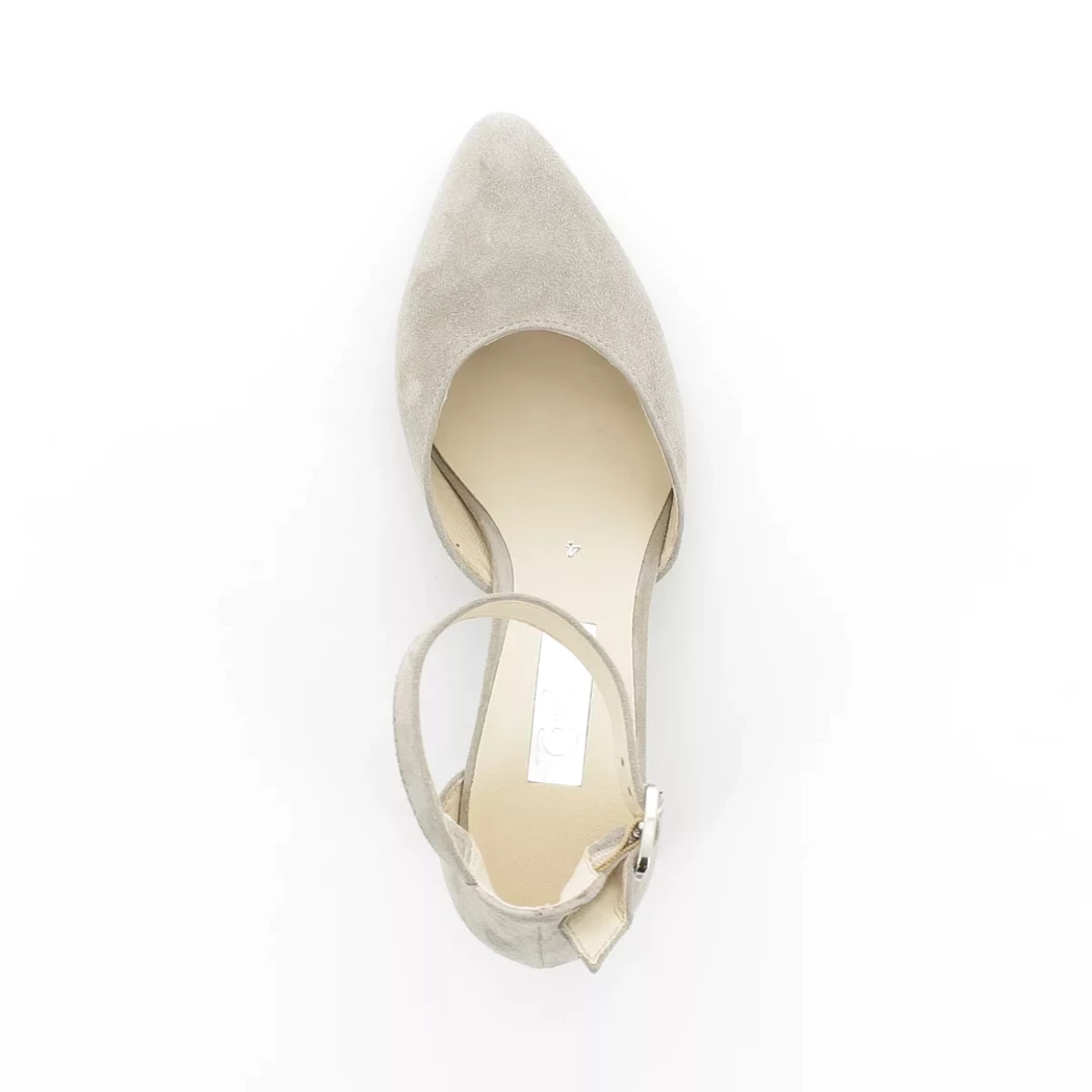 Image (6) de la chaussures Gabor - Escarpins Beige en Cuir nubuck