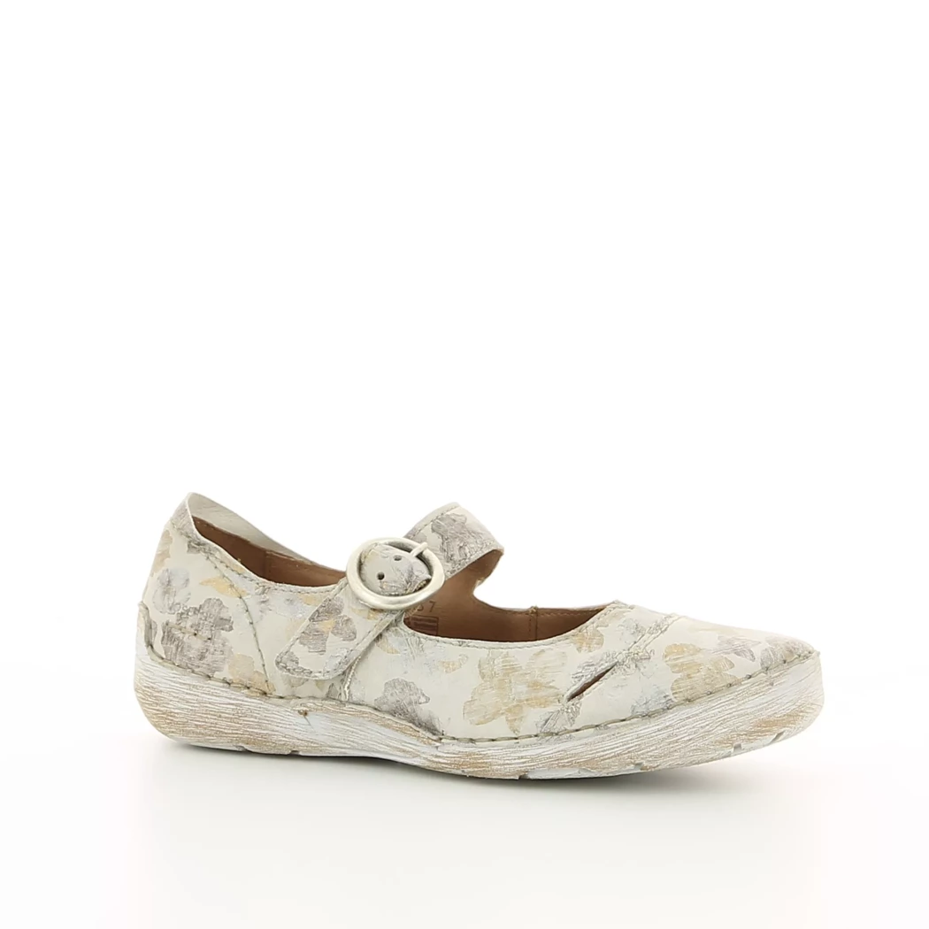 Image (1) de la chaussures Josef Seibel - Ballerines Beige en Cuir nubuck