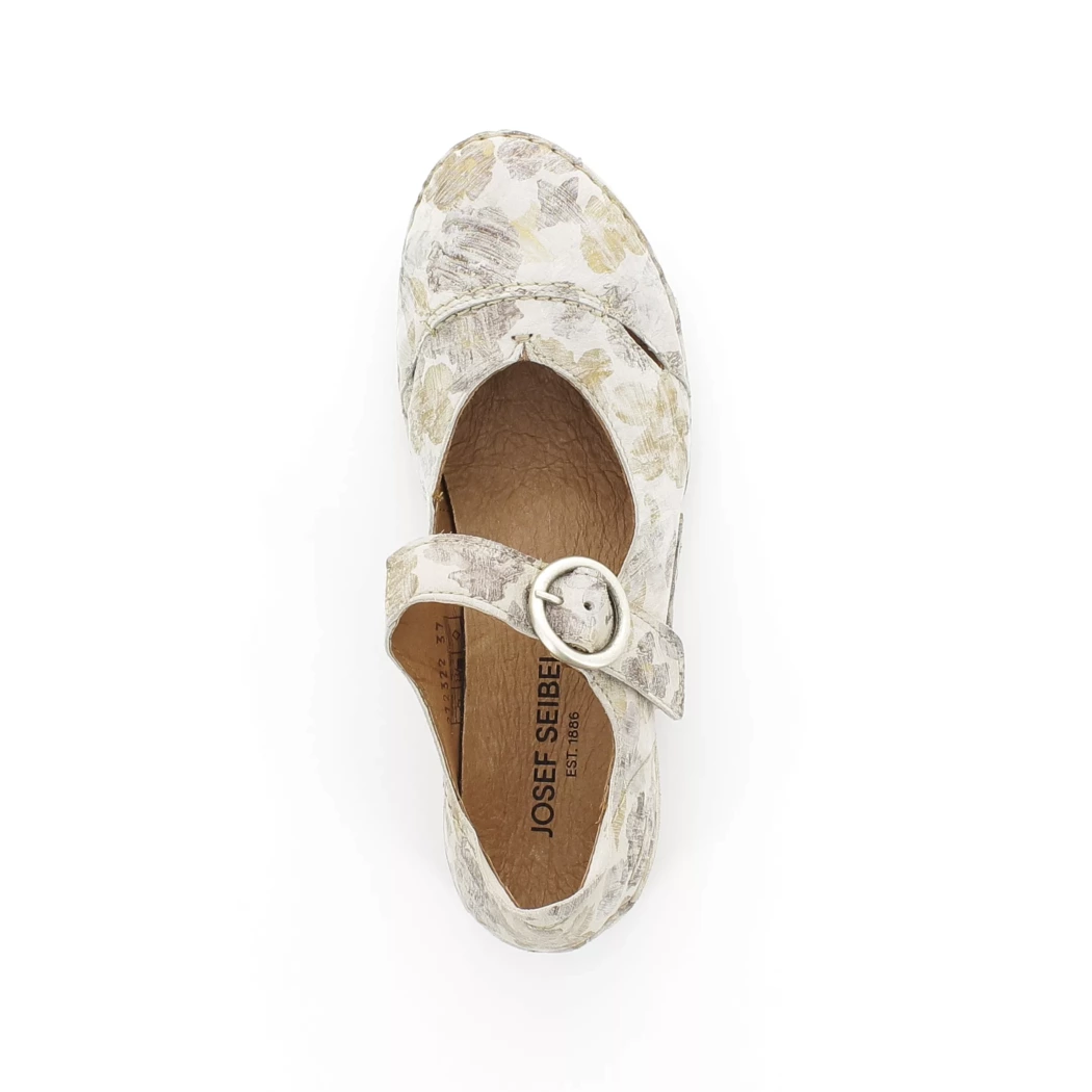 Image (6) de la chaussures Josef Seibel - Ballerines Beige en Cuir nubuck