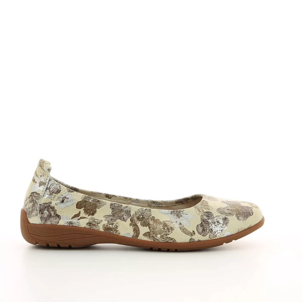 Image (2) de la chaussures Josef Seibel - Ballerines Beige en Cuir nubuck