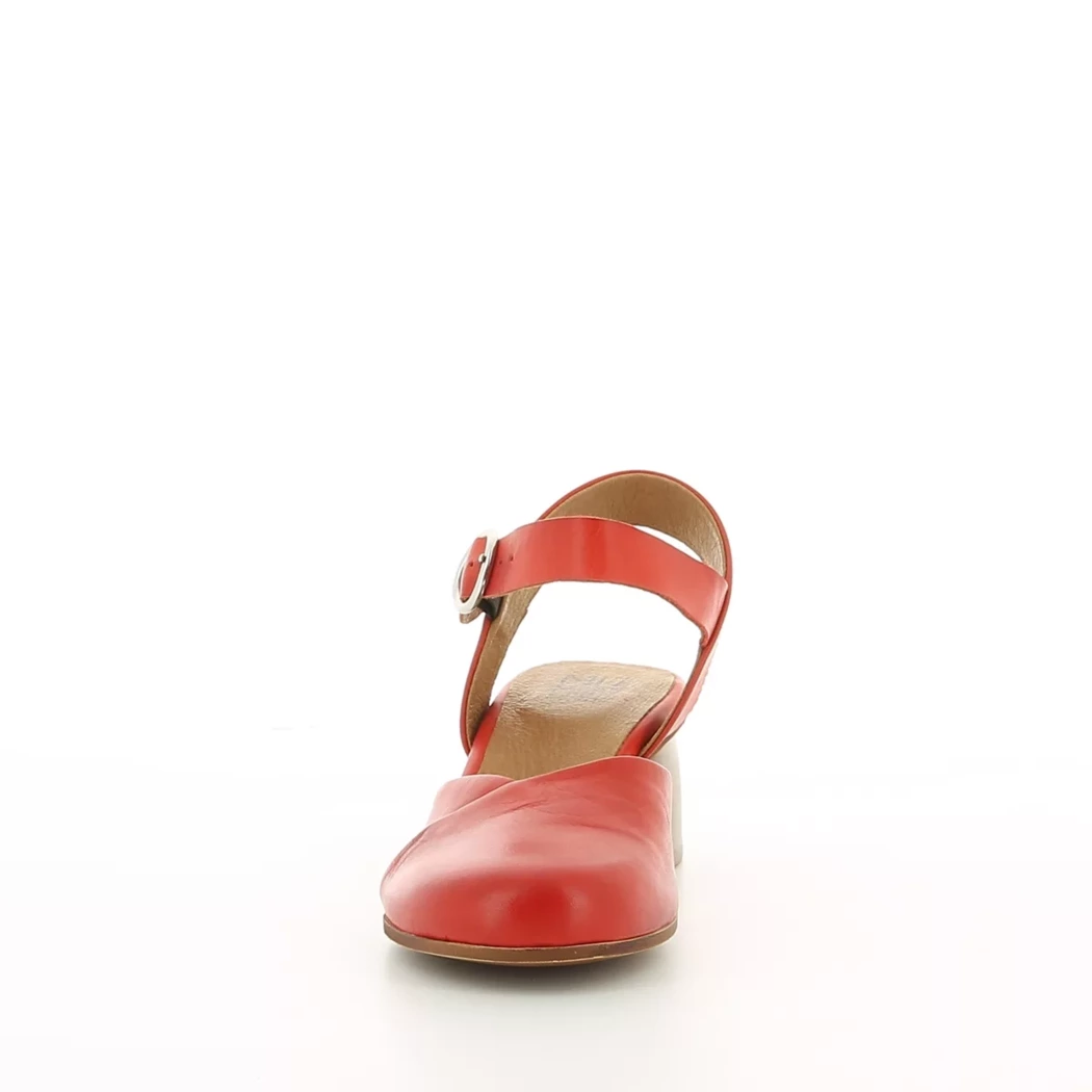 Image (5) de la chaussures Miz Mooz - Escarpins Rouge en Cuir