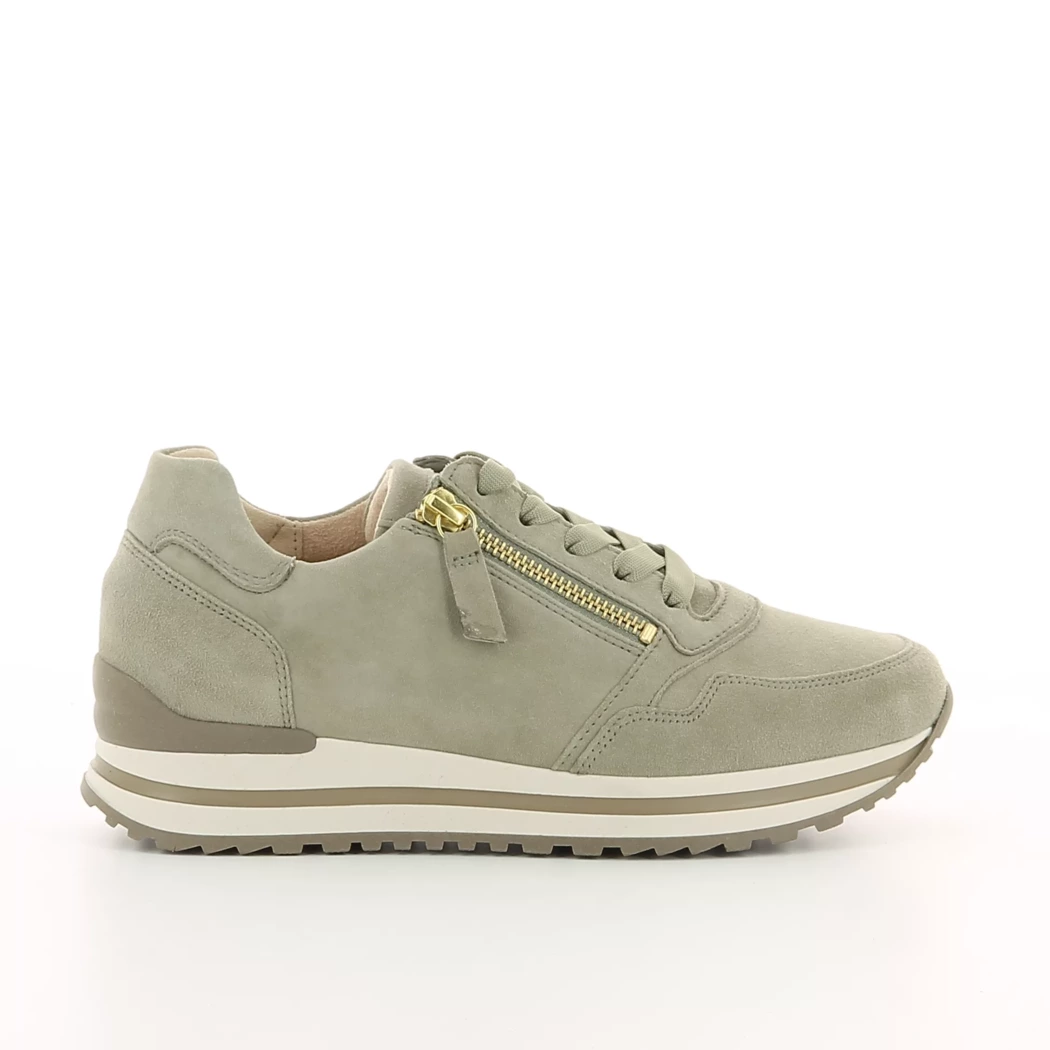 Image (2) de la chaussures Gabor - Baskets Vert en Cuir nubuck