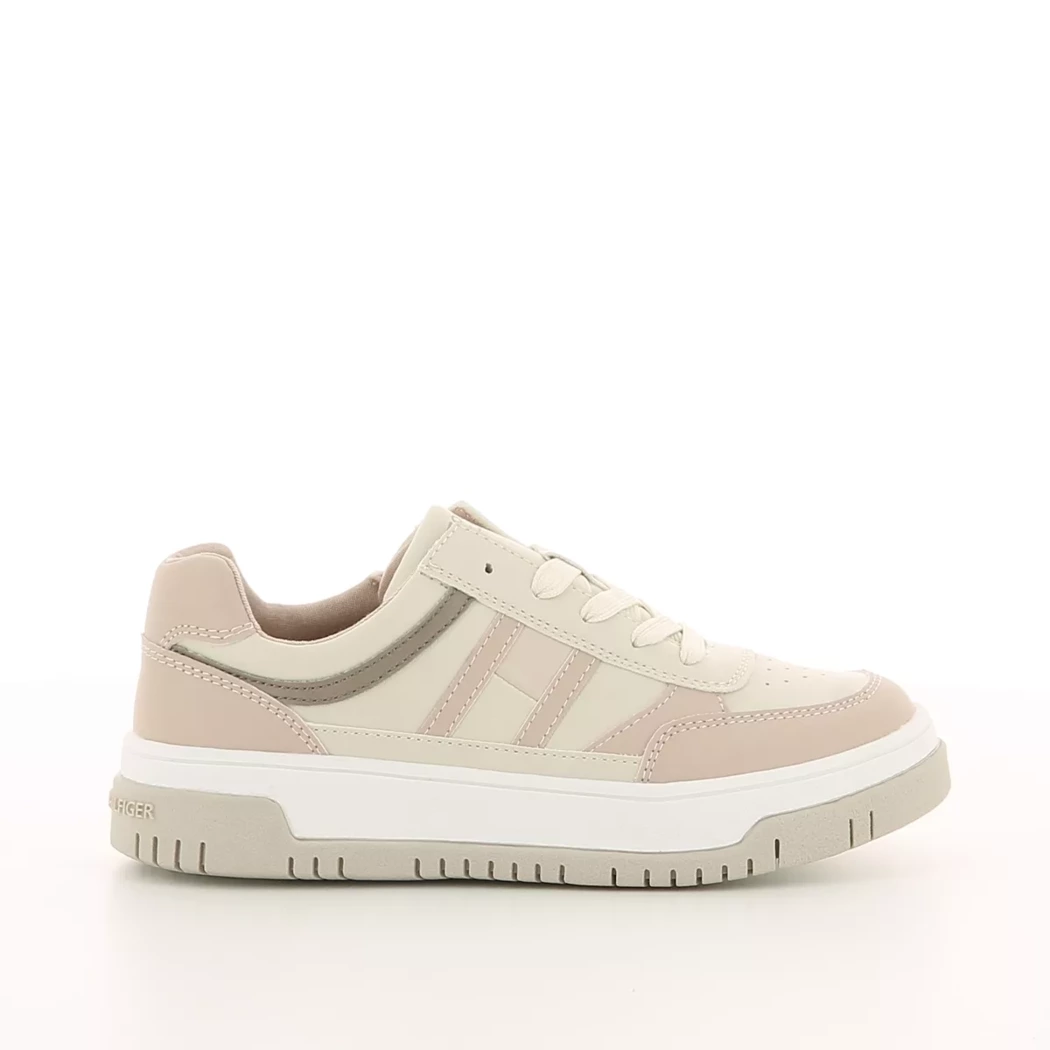 Image (2) de la chaussures Tommy Hilfiger - Baskets Beige en Cuir synthétique