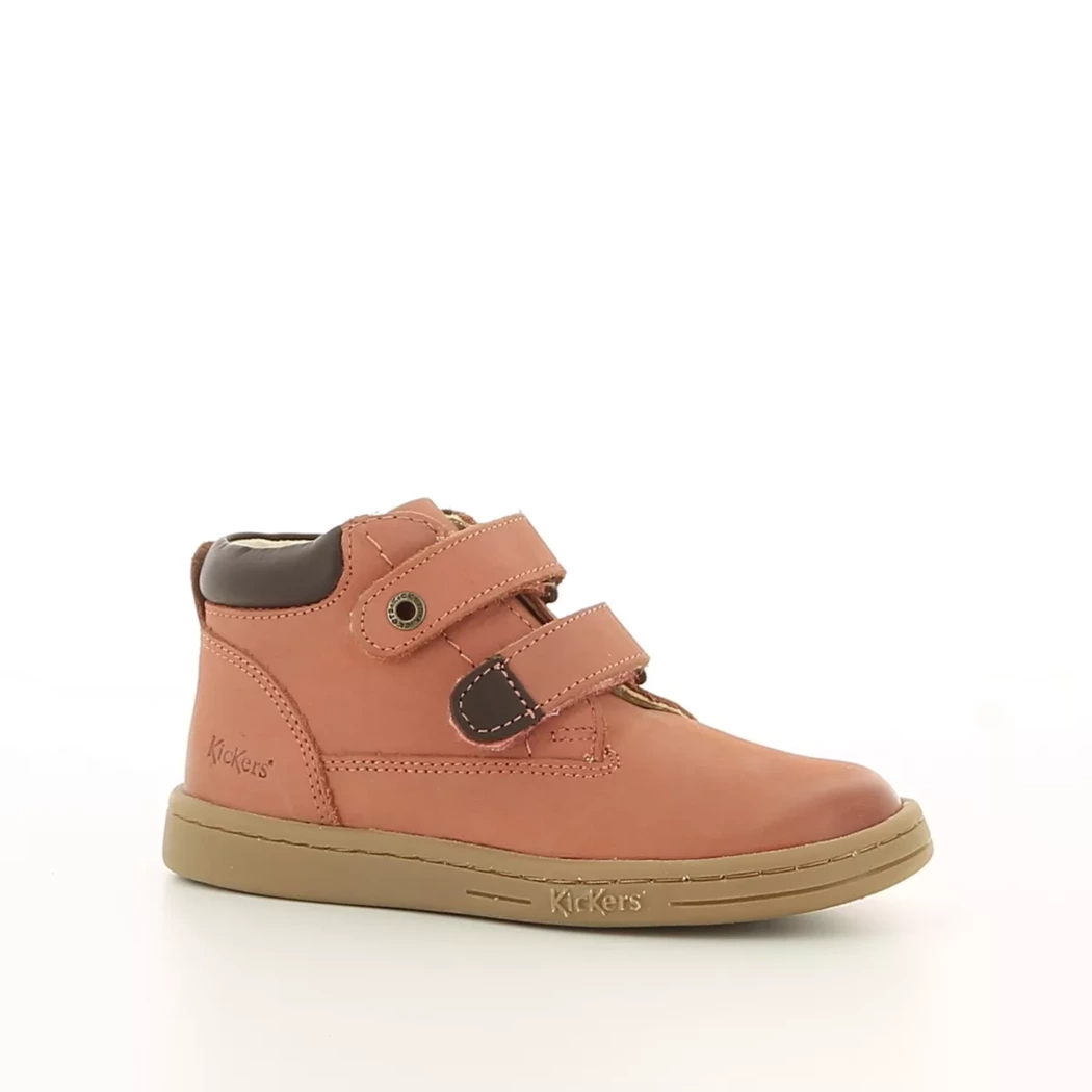 Image (1) de la chaussures Kickers - Bottines Rose en Cuir nubuck