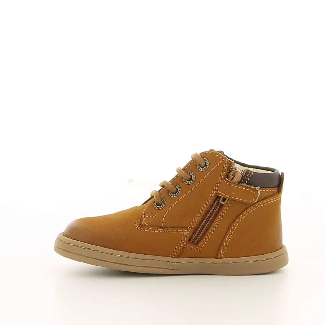 Image (4) de la chaussures Kickers - Bottines Cuir naturel / Cognac en Cuir nubuck