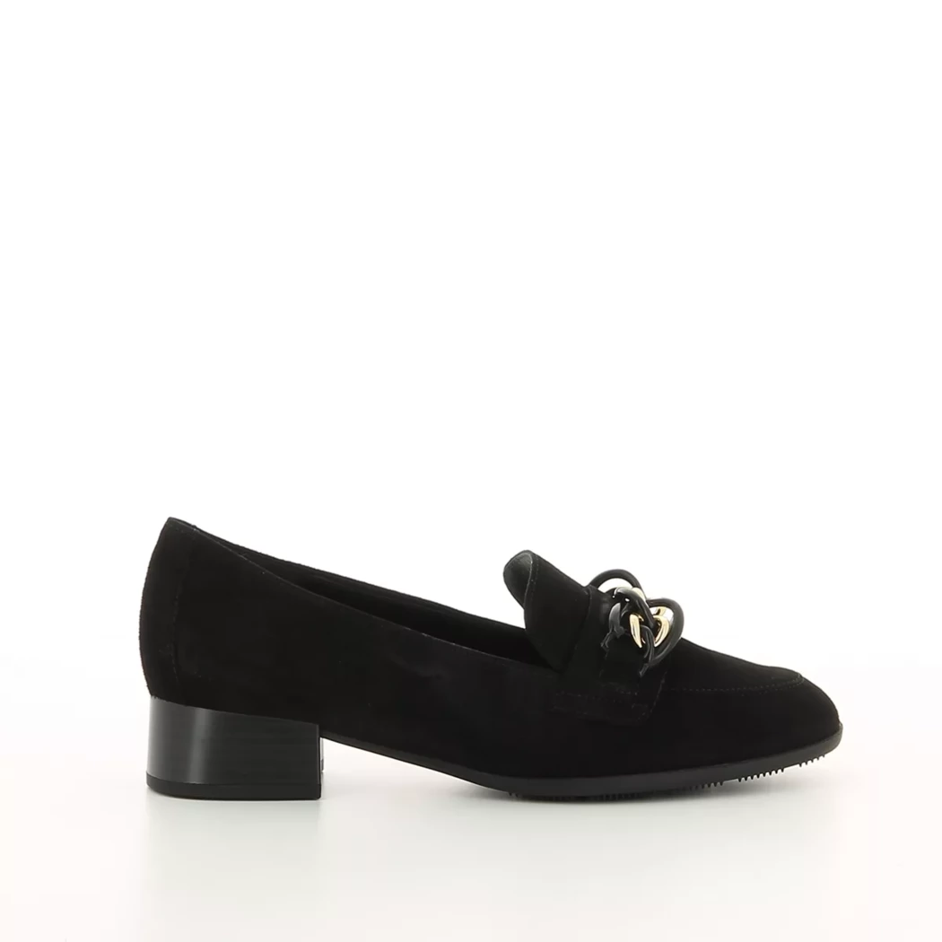 Image (2) de la chaussures Gabor - Mocassins Noir en Cuir nubuck