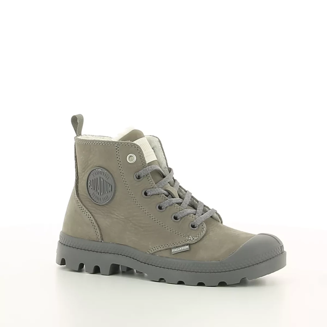 Image (1) de la chaussures Palladium - Bottines Gris en Cuir nubuck