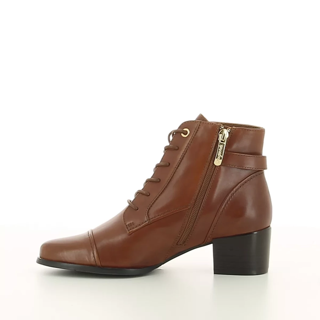 Image (4) de la chaussures Regarde le ciel - Bottines Cuir naturel / Cognac en Cuir