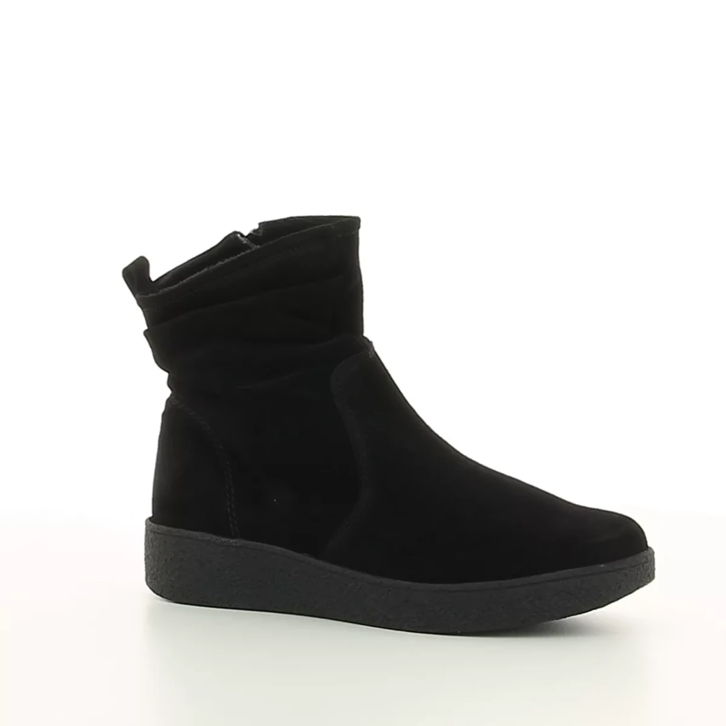 Image (1) de la chaussures Sens - Boots Noir en Cuir nubuck