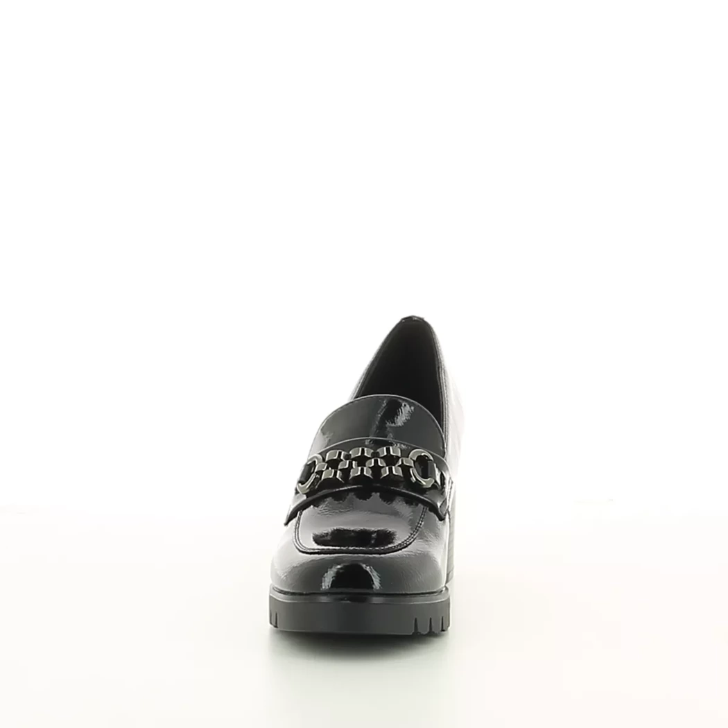 Image (5) de la chaussures Double Heart - Mocassins Noir en Cuir vernis