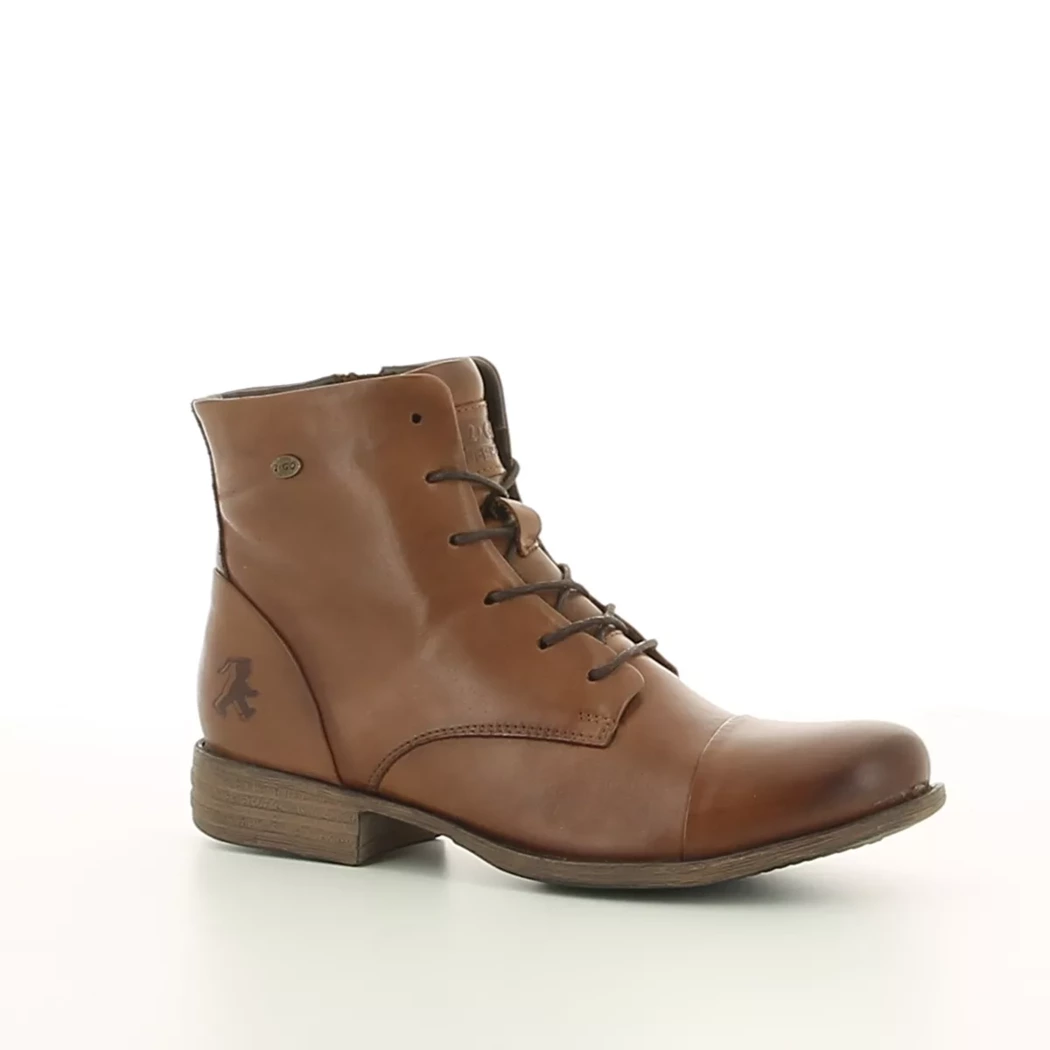 Image (1) de la chaussures 2 Go - Bottines Cuir naturel / Cognac en Cuir