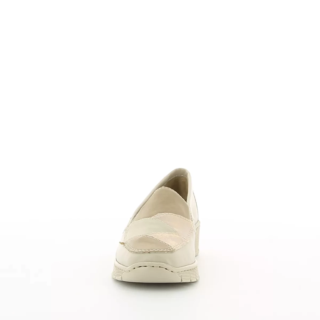 Image (5) de la chaussures Rieker - Mocassins Beige en Cuir