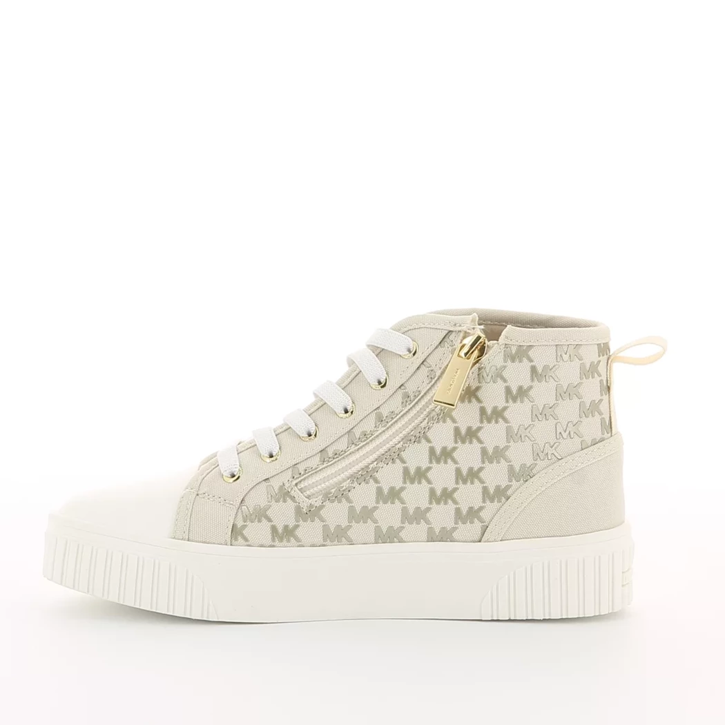 Image (4) de la chaussures Michael Kors Kids - Baskets Beige en Textile