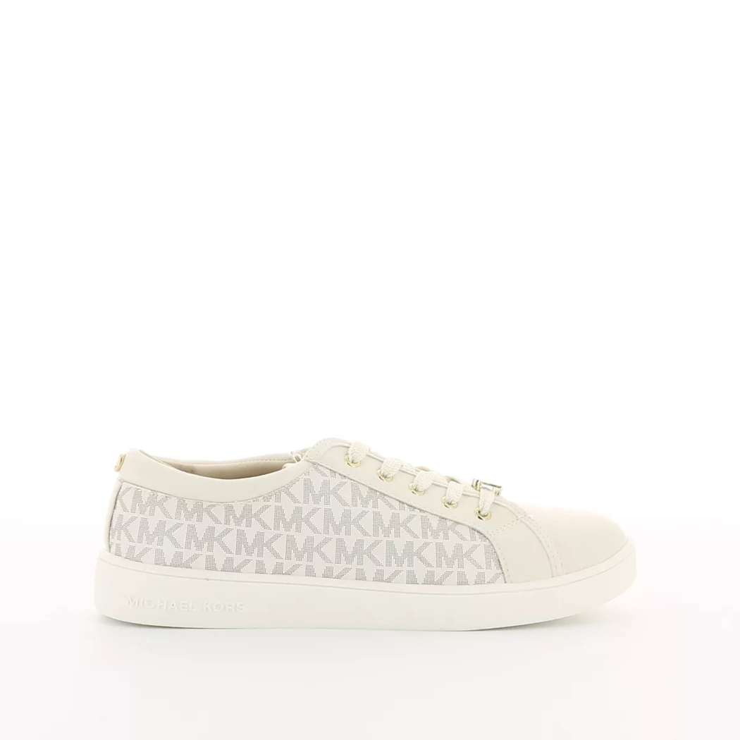 Image (2) de la chaussures Michael Kors Kids - Baskets Beige en Cuir synthétique