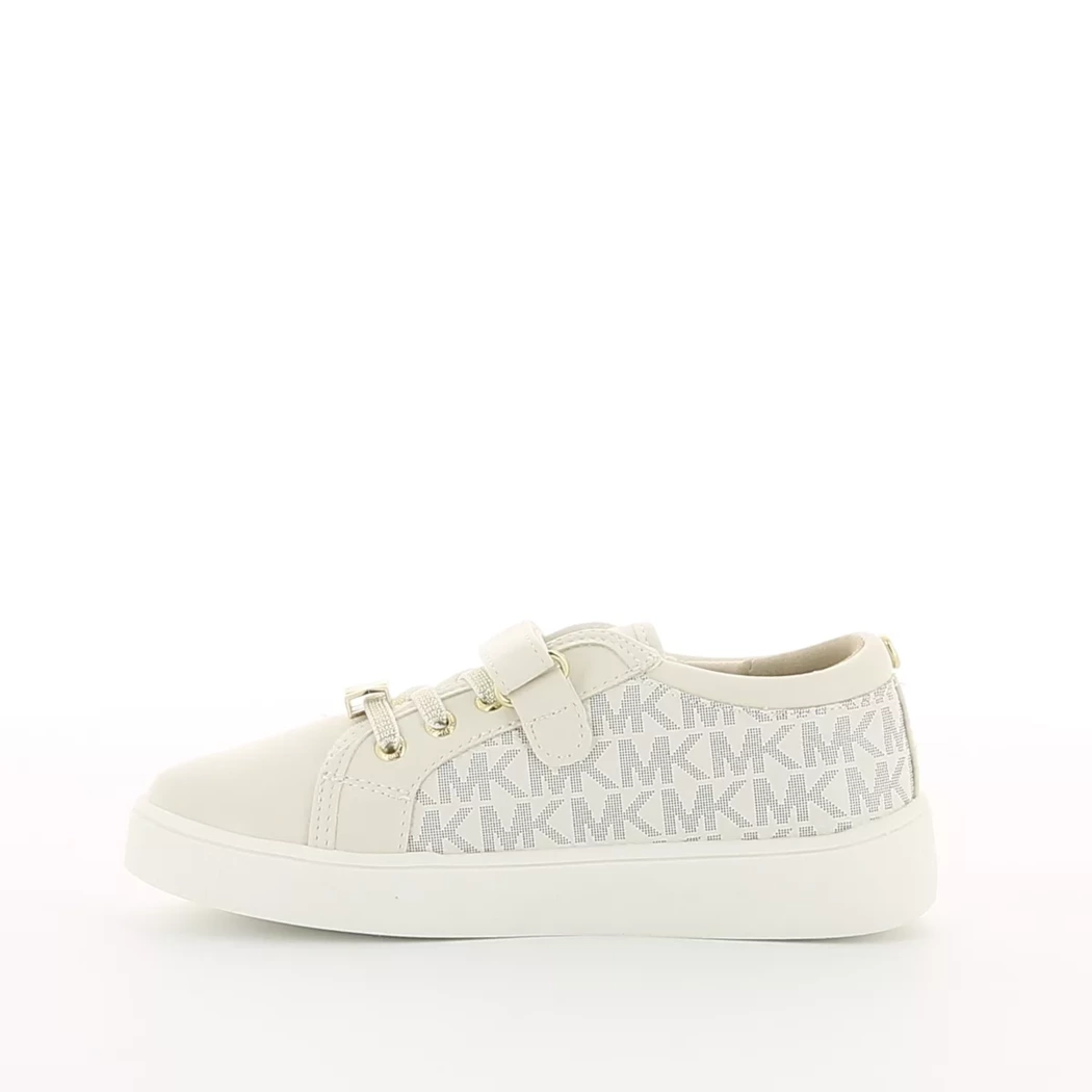 Image (4) de la chaussures Michael Kors Kids - Baskets Beige en Cuir synthétique