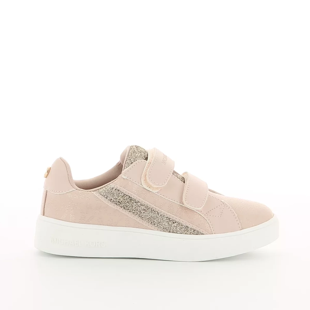 Image (2) de la chaussures Michael Kors Kids - Baskets Rose en Cuir synthétique