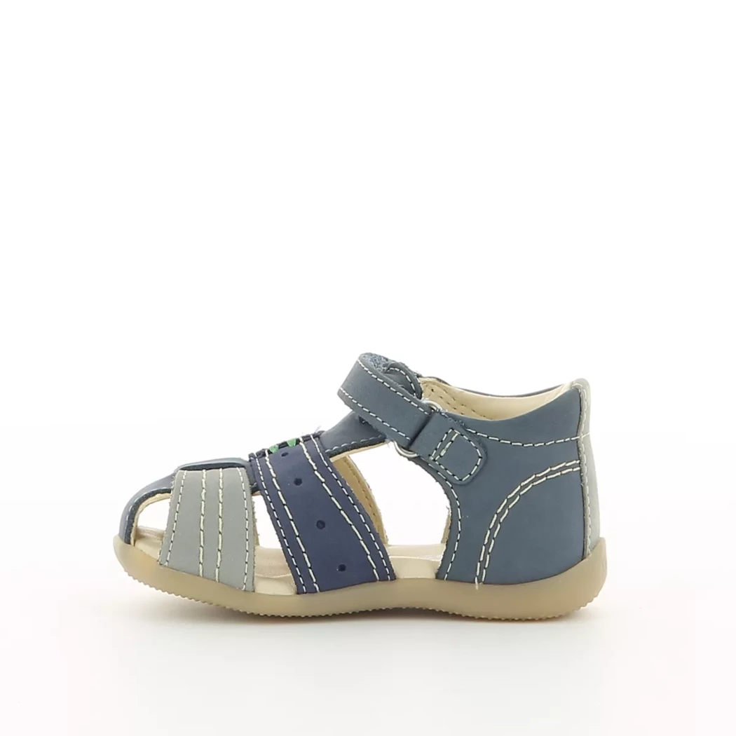 Image (4) de la chaussures Kickers - Sandales et Nu-Pieds Bleu en Cuir nubuck